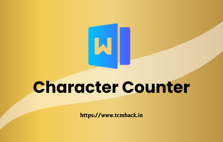 Character Counter interface